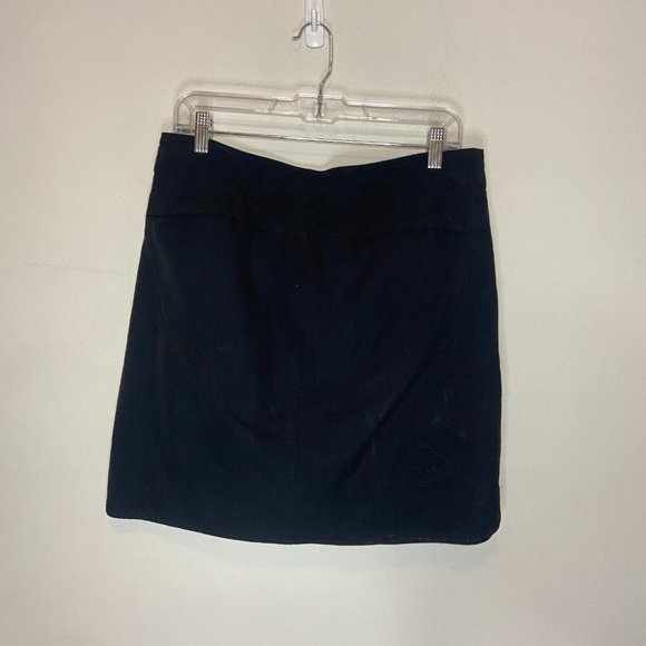 Mountain Hardwear Athletic Skirt Women 10 Solid Black Zip Snap 18" Length Active - Picture 3 of 10